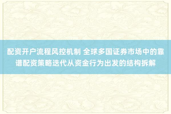 配资开户流程风控机制 全球多国证券市场中的靠谱配资策略迭代从资金行为出发的结构拆解